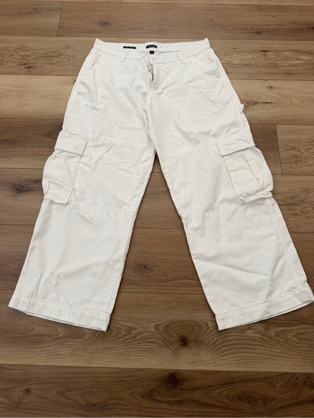 wild fable White Wide-Leg Cargo Pants